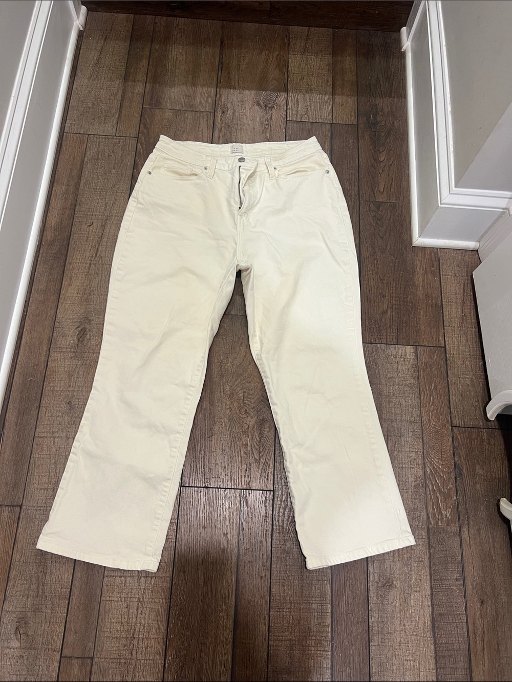 a new day Cream Wide-Leg Jeans